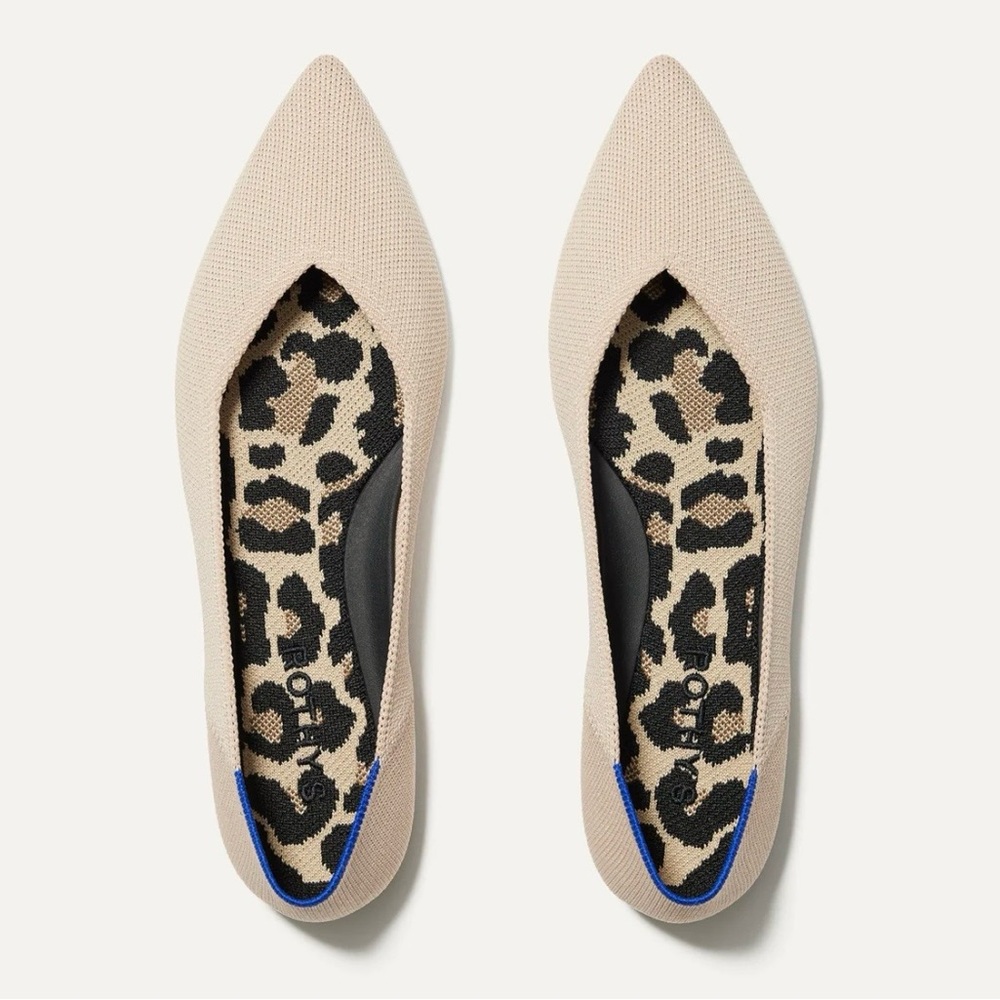 Rothy's Cream Pointed Flats
